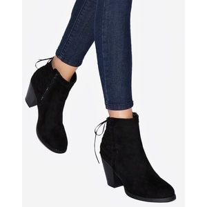 JustFab Yolinda Corset Back Booties